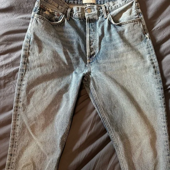 Agolde Riley Crop Denim - Picture 1 of 13